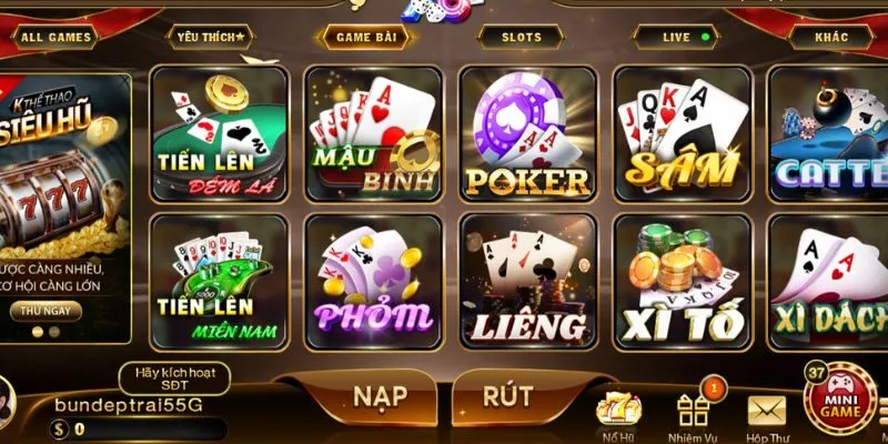 Trải nghiệm sảnh game đa dạng tại X8 
